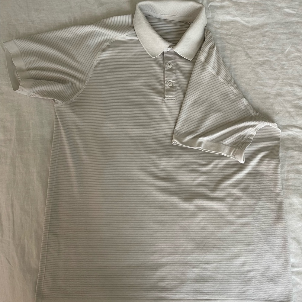 White Lululemon athletic polo